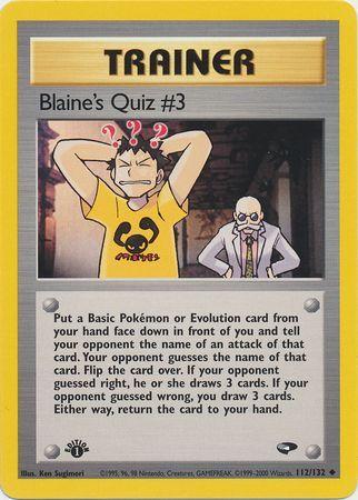 Blaine's Quiz #3