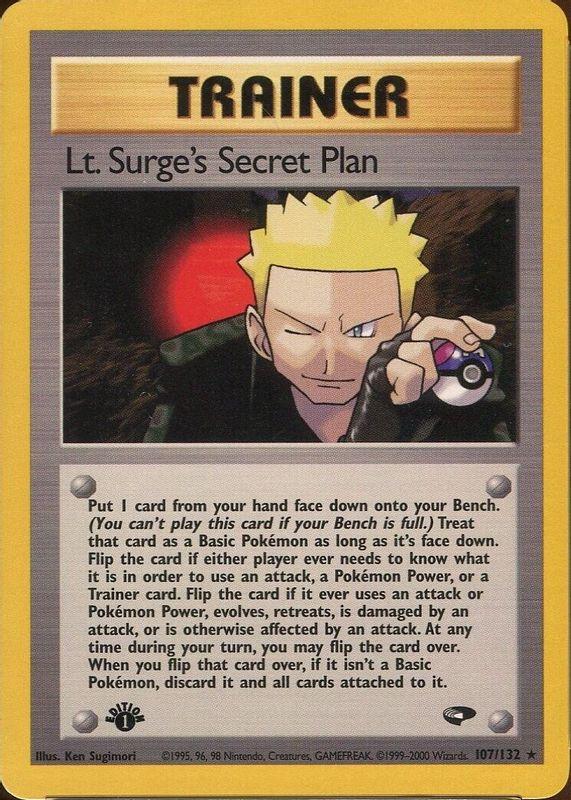 Lt. Surge's Secret Plan