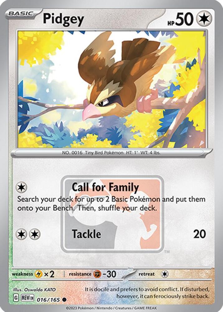 Pidgey (Reverse Holo Play)