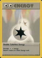 Double Colorless Energy